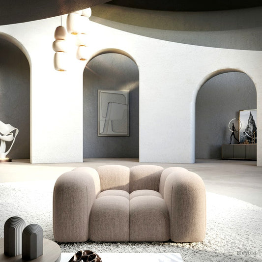 Plush Modern Sofa with Premium Upholstery