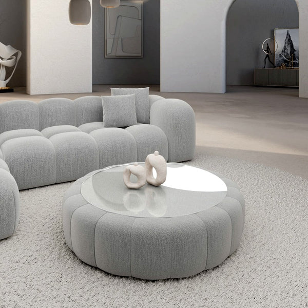 Elegant Glass Top Coffee Table