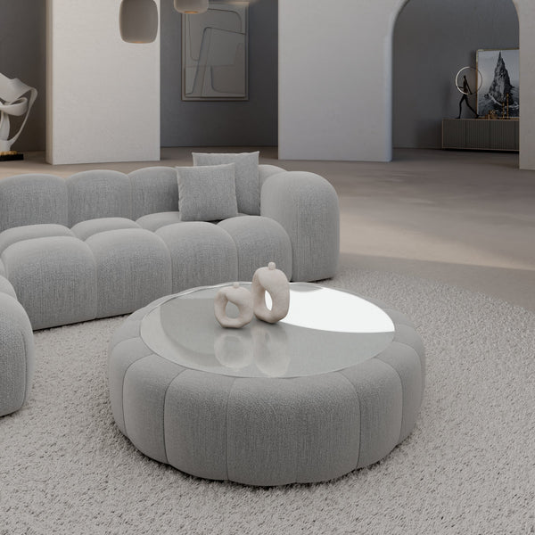 Elegant Glass Top Coffee Table